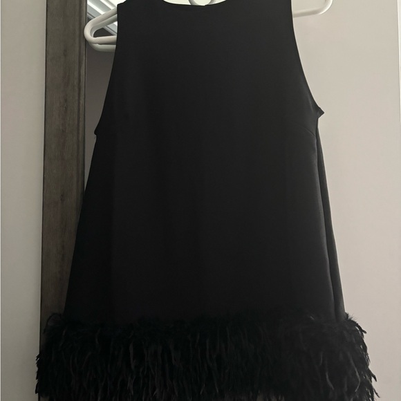 H&M Black Top with Feather Detail - Picture 6 of 8